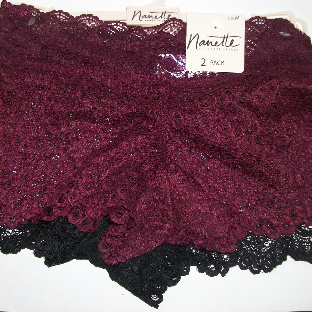 NWT 2 Pair Sexy Lacey Nanette Lepore Panties Med
